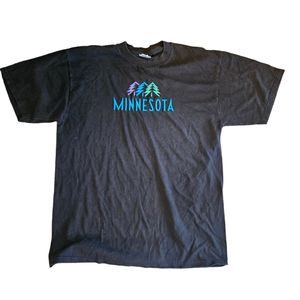 Vintage Minnesota Embroidered Tourist Shirt XL Jerzees